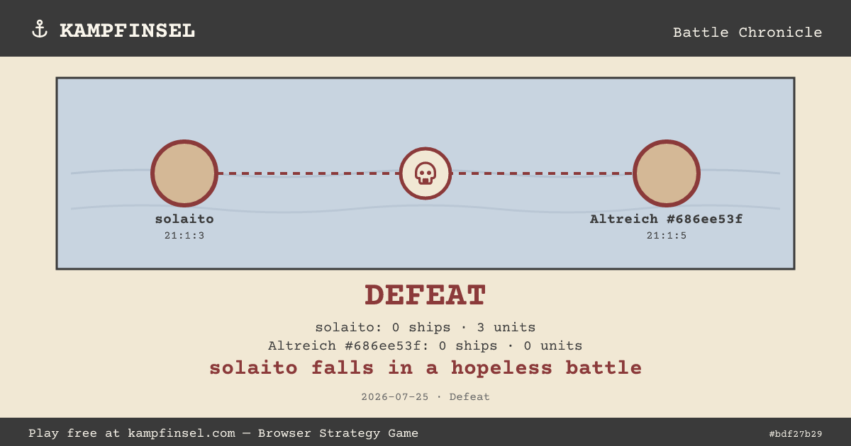 solaito falls in a hopeless battle