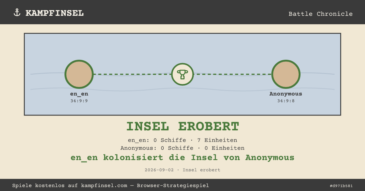 en_en colonizes the island of Unknown
