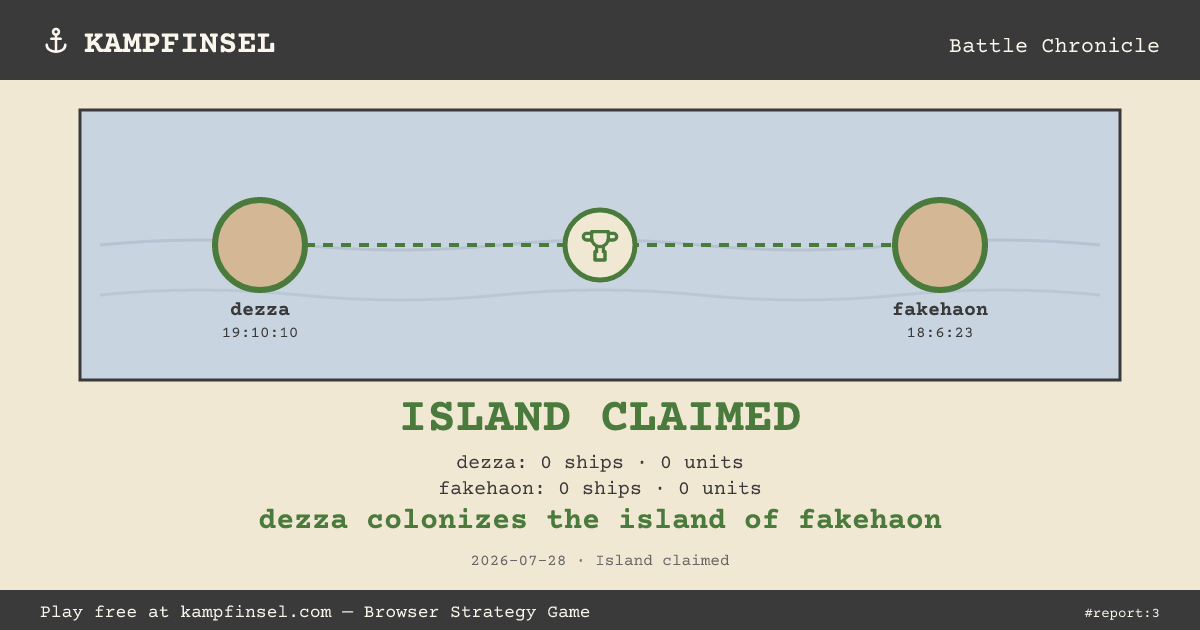 dezza colonizes the island of fakehaon