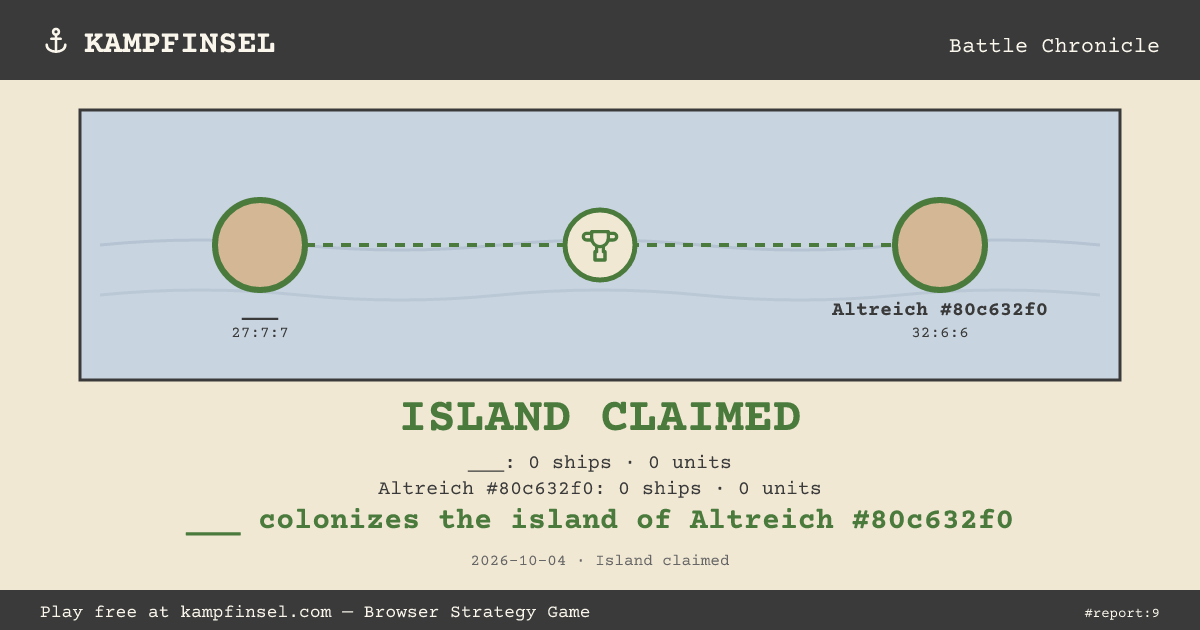 ___ colonizes the island of Altreich #80c632f0