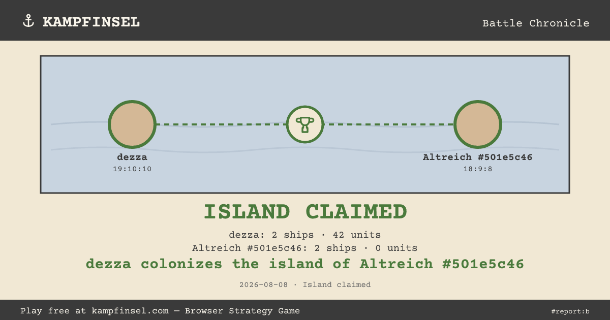 dezza colonizes the island of Altreich #501e5c46