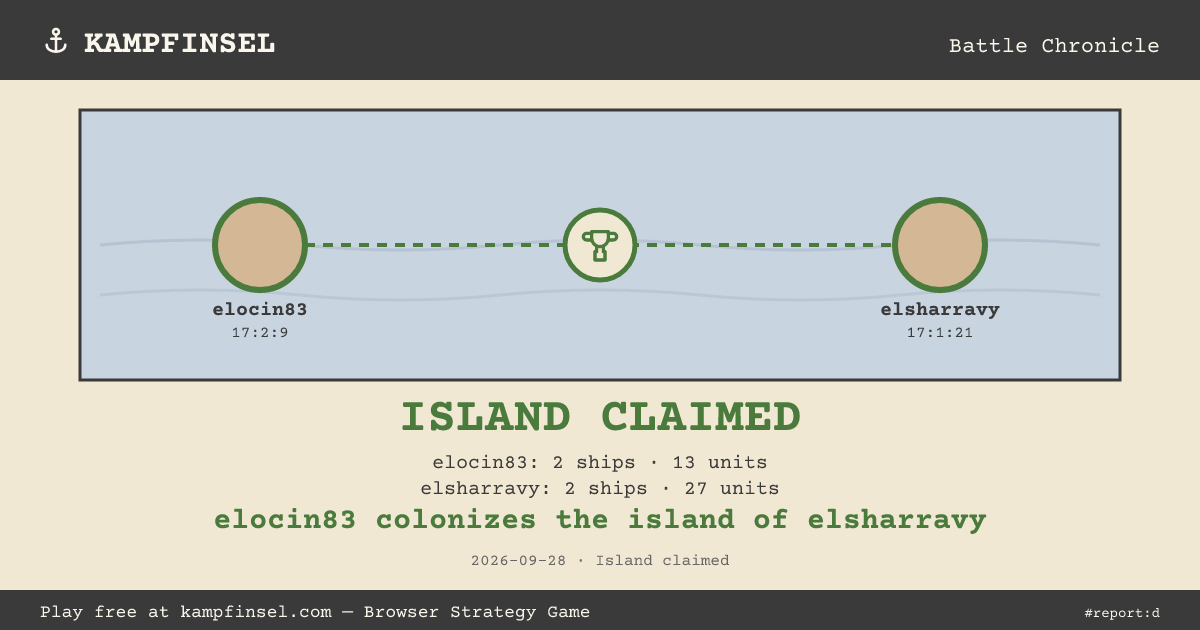 elocin83 colonizes the island of elsharravy